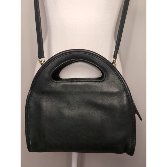Coach VTG Carousel shoulder top handle bag 9942 Bottle Green leather US - Picture 1 of 15